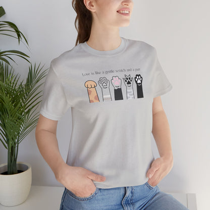 Camiseta patitas de Gatos, Camiseta Amor Gatuno, Camiseta Kawaii de Gato