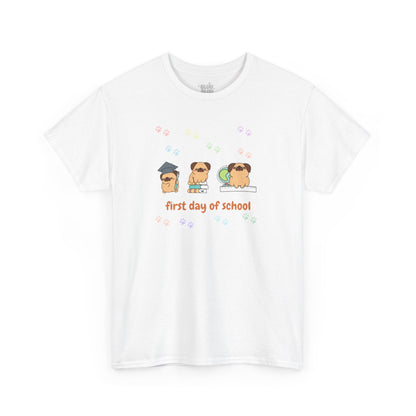 Camiseta con mascota, Regreso a clases, Amante de los perros, camiseta regreso a clases pug