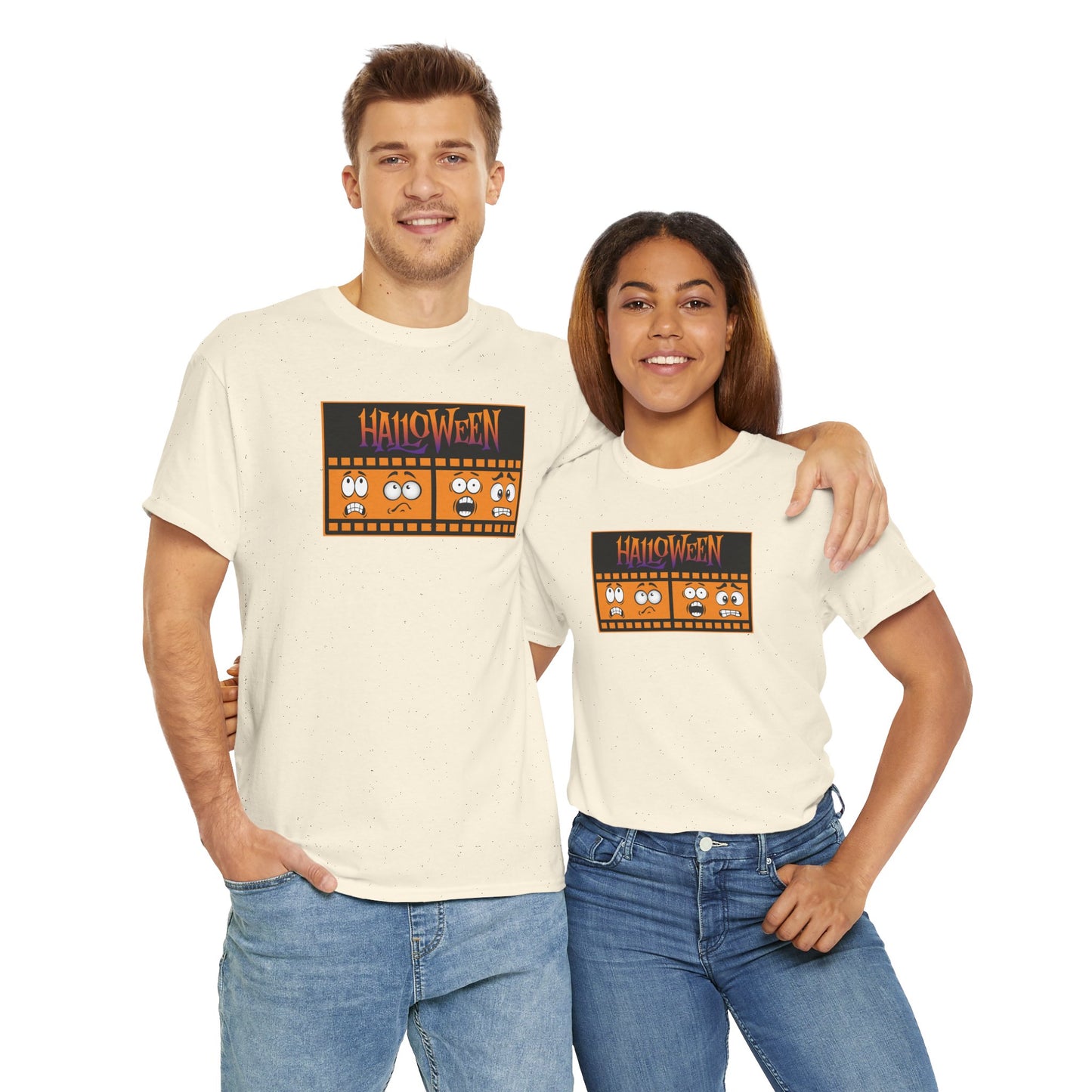 Camiseta con tira de película de Halloween, Camiseta de Hallowee, divertida para Halloween