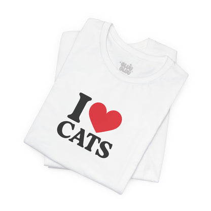 Camiseta I Love Cats, Camiseta Unisex, Camiseta grafica I Love