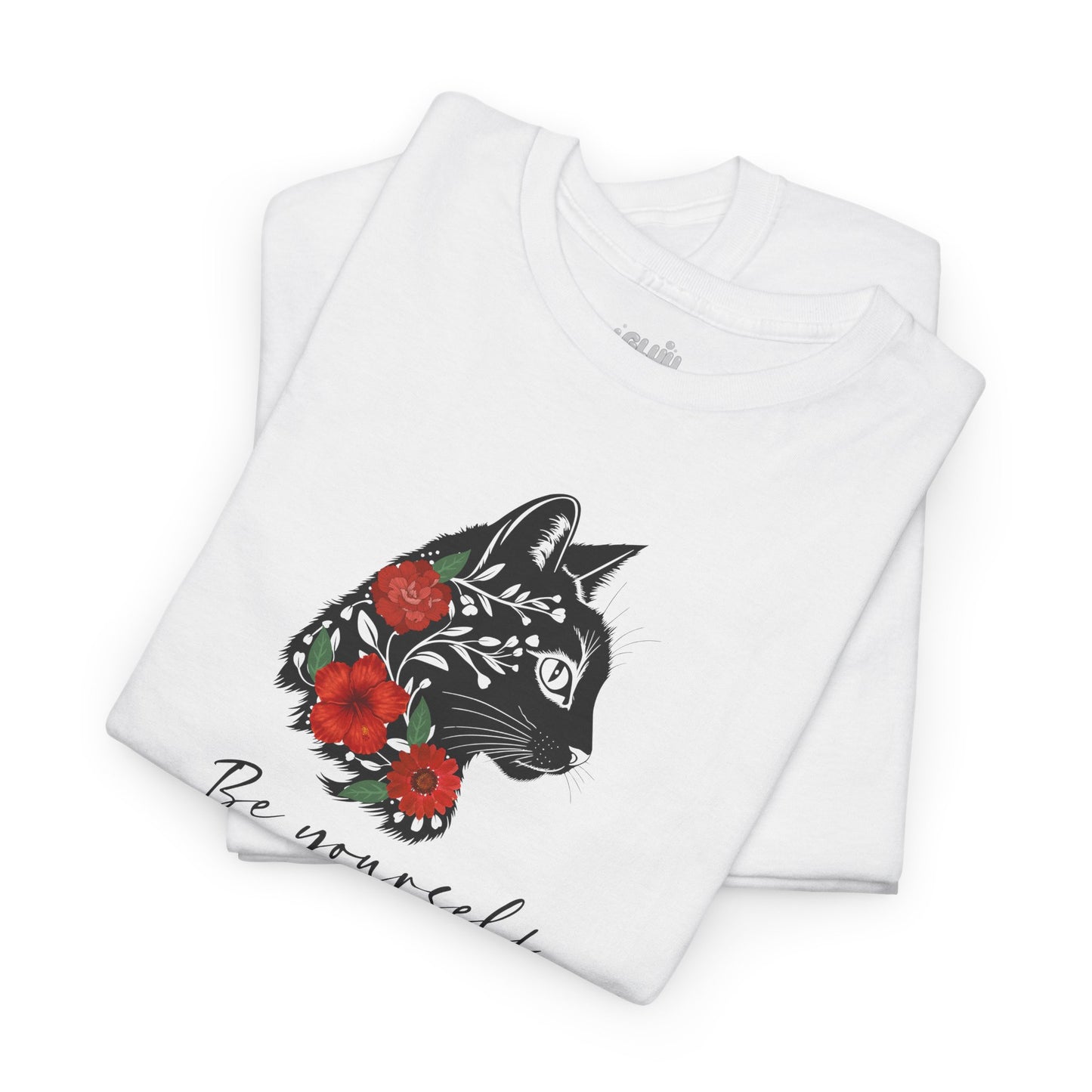 Camiseta de gato con flores, camiseta gráfica de gato, Regalo Original para Amantes de los gatos, camiseta motivacional