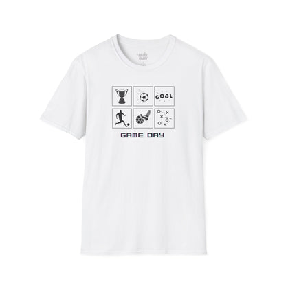 Camiseta Game Day, Camiseta soccer goal unisex, Camiseta espíritu futbolero