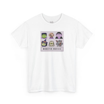 Camiseta Monster movies Halloween, Camiseta clásicos de terror monstruos,  Camiseta iconos horror