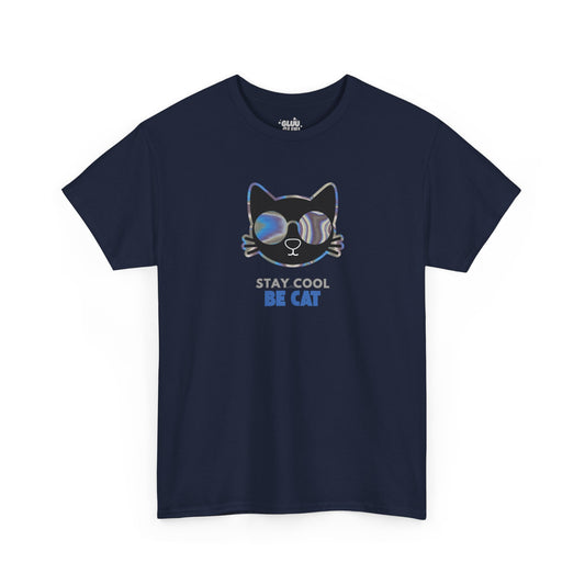 Camiseta de gato con gafas, Regalo para amante de los gatos, Moderna camiseta con gato.