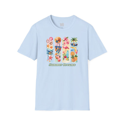 Camiseta Tropical de Verano, Camiseta de Playa, Camiseta con Vibras verano