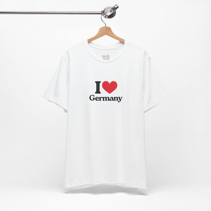 Camiseta I Love Germany, Camiseta Unisex, Camiseta grafica I Love