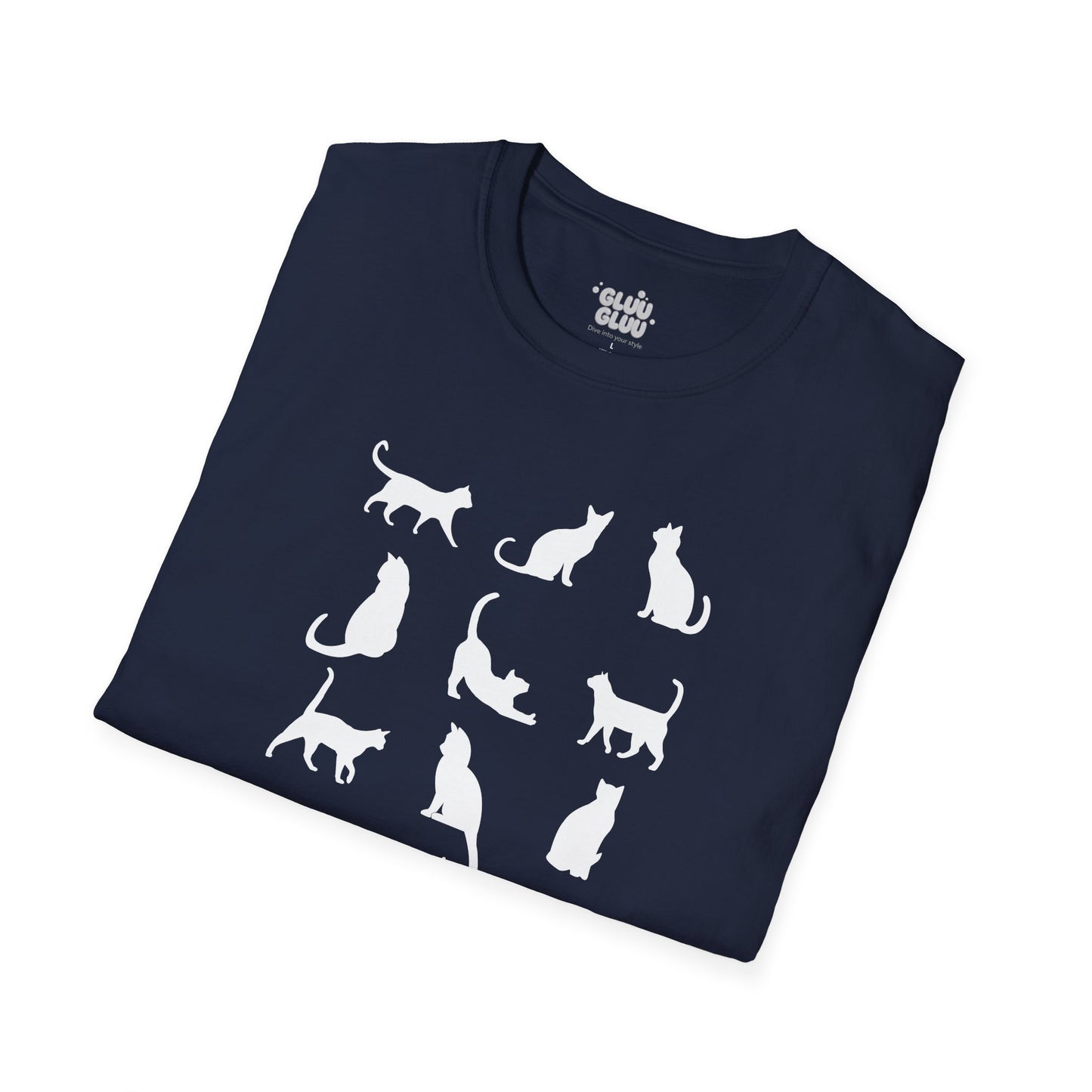 Camiseta Minimalista de Gato, Camiseta de Gato, Camiseta Gráfica de Felino