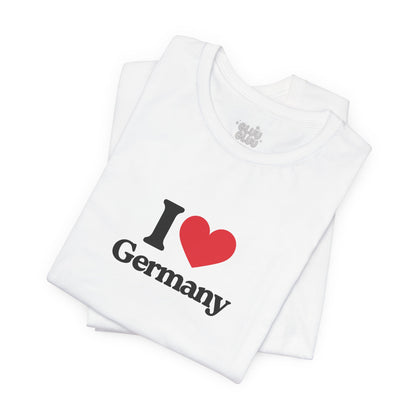 Camiseta I Love Germany, Camiseta Unisex, Camiseta grafica I Love