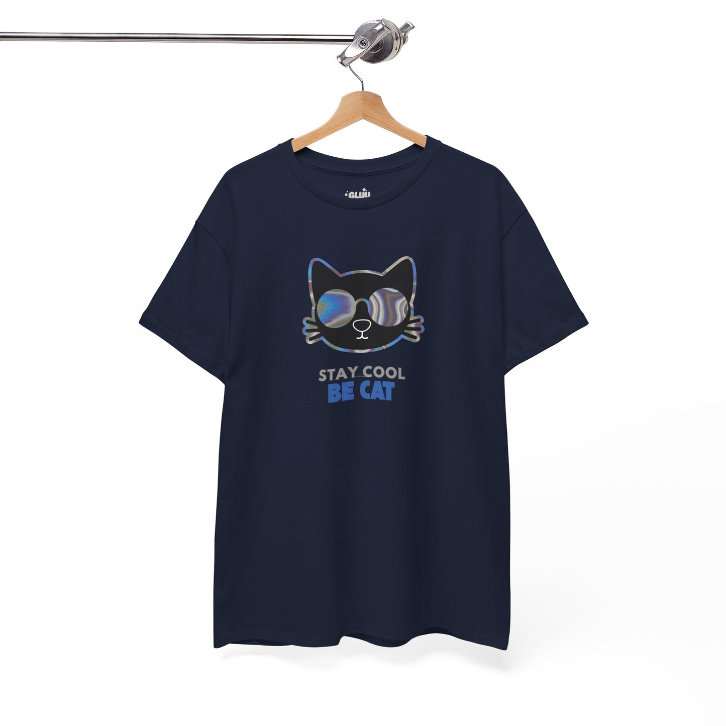 Camiseta de gato con gafas, Regalo para amante de los gatos, Moderna camiseta con gato.