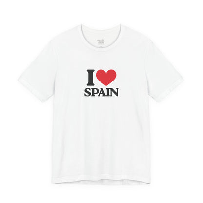 Camiseta I Love Spain, Camiseta Unisex, Camiseta grafica I Love