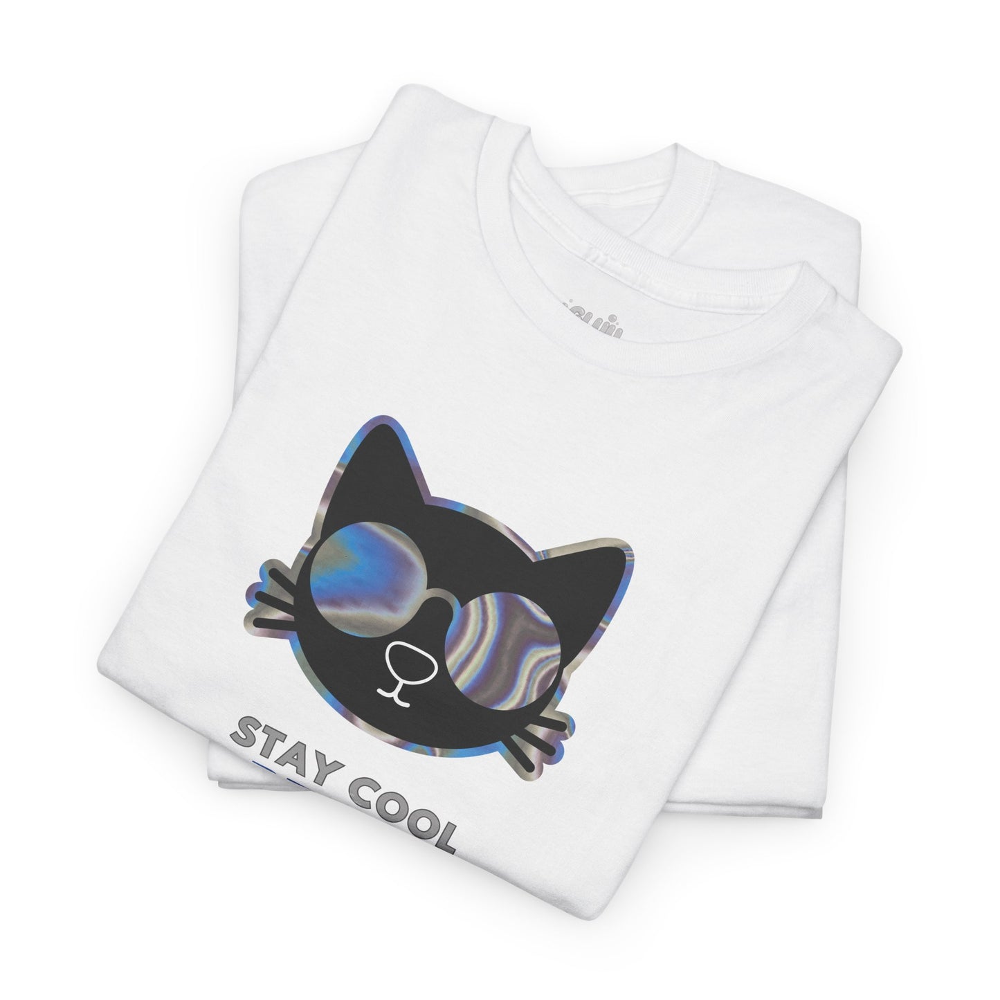 Camiseta de gato con gafas, Regalo para amante de los gatos, Moderna camiseta con gato.