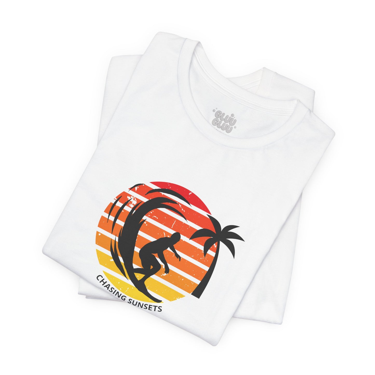 Camiseta Chasing Sunsets, Camiseta de Surf, Camiseta Surf Vintage, Camiseta Retro de Playa