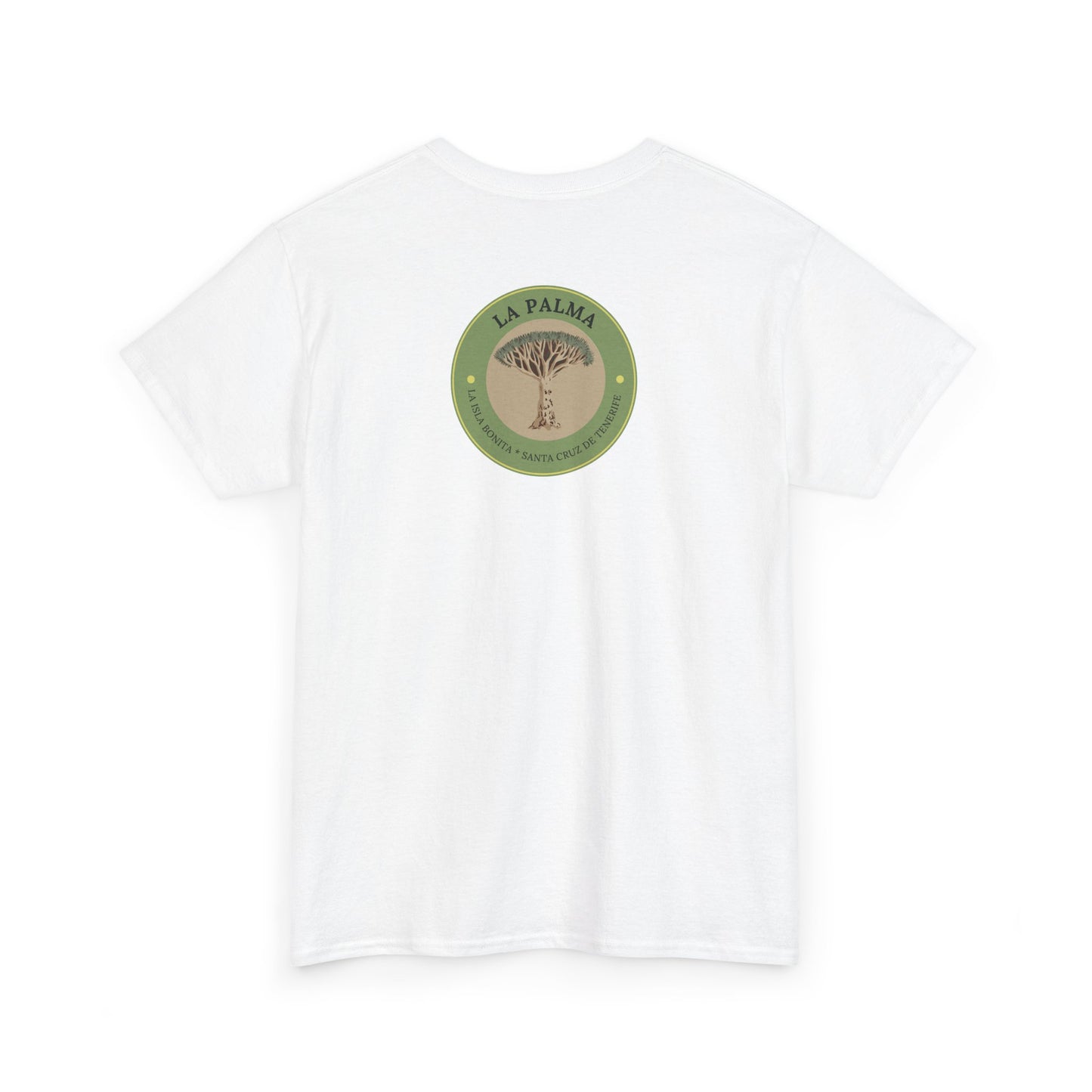 Camiseta Drago milenario La Palma, Camiseta souvenir Islas Canarias, Camiseta La Palma árbol emblemático