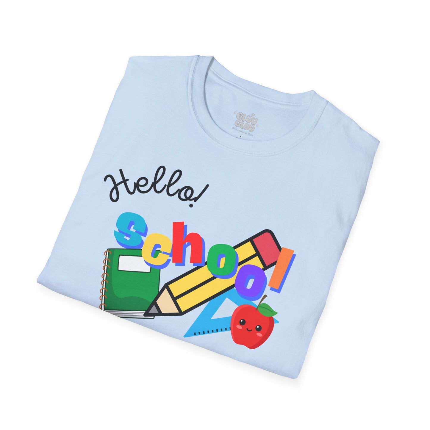 Camiseta regreso a clases, camiseta Hello School, camiseta Primer Dia de clase