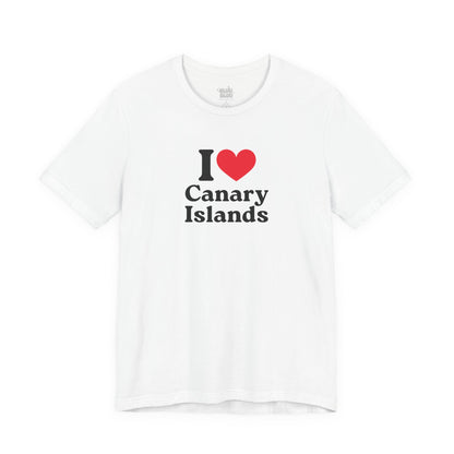 Camiseta I Love Canary Island, Camiseta Unisex, Camiseta grafica I Love