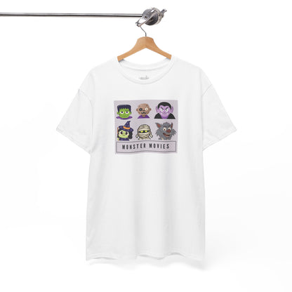 Camiseta Monster movies Halloween, Camiseta clásicos de terror monstruos,  Camiseta iconos horror