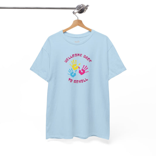 Camiseta con huellas de manos; Camiseta Regreso a clases, Camiseta Maestra, Camiseta Primer Día de Escuela