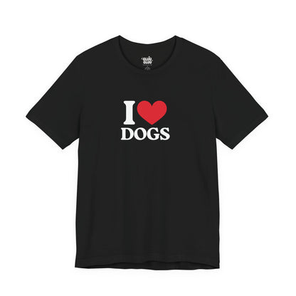 Camiseta I Love Dogs, Camiseta Unisex, Camiseta grafica I Love
