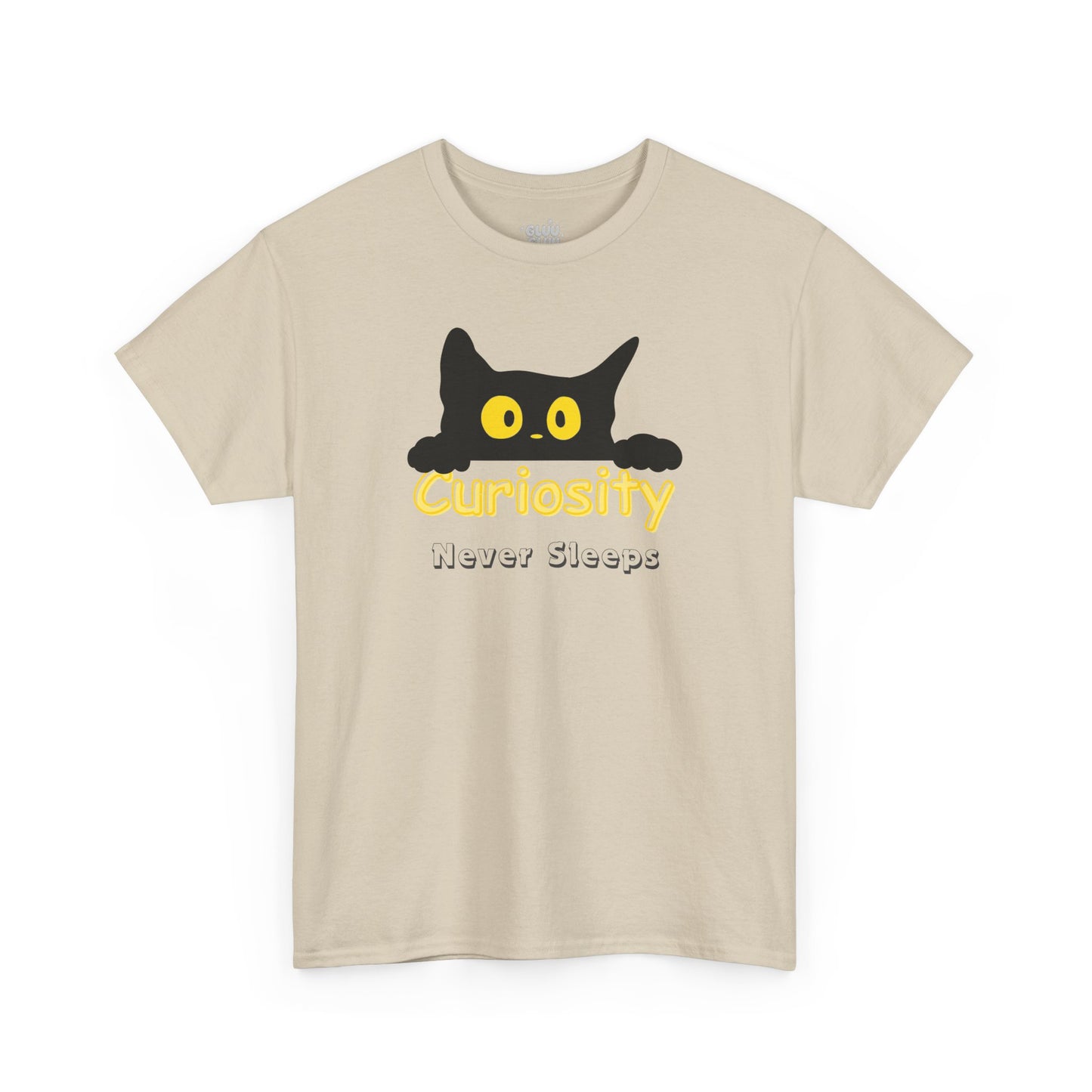 Camiseta de gato negro curioso, Camiseta minimalista de algodón, Regalo para amantes de los gatos