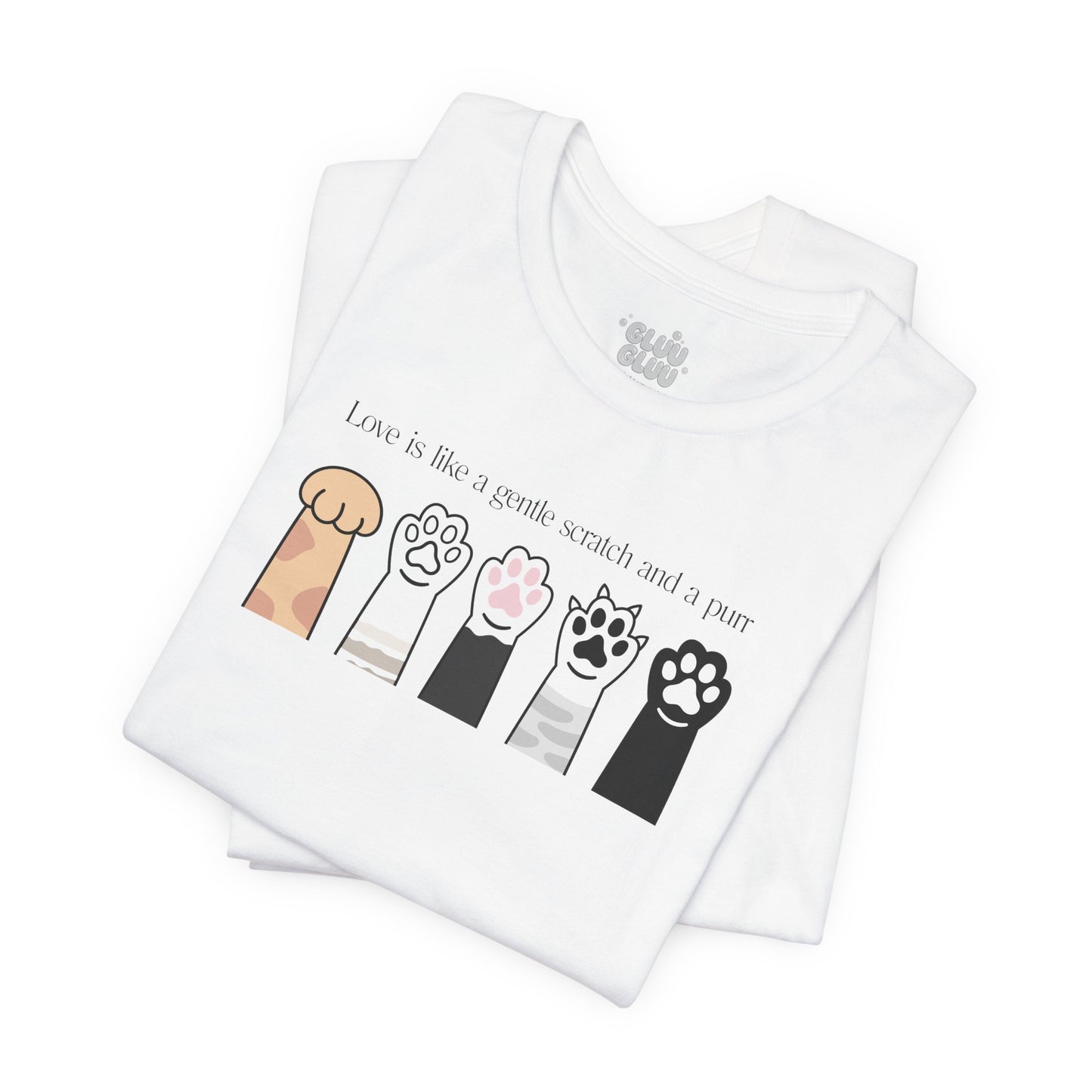 Camiseta patitas de Gatos, Camiseta Amor Gatuno, Camiseta Kawaii de Gato