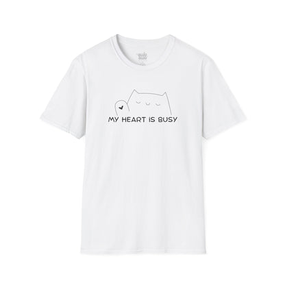 Camiseta Gráfica de gato, Camiseta con Diseño de Gato, camiseta minimalista de gato