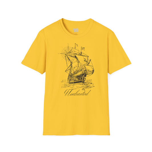 Camiseta de Barco Vintage, Camiseta con Brújula Náutica,  Barco Antiguo, Estilo Náutico Retro