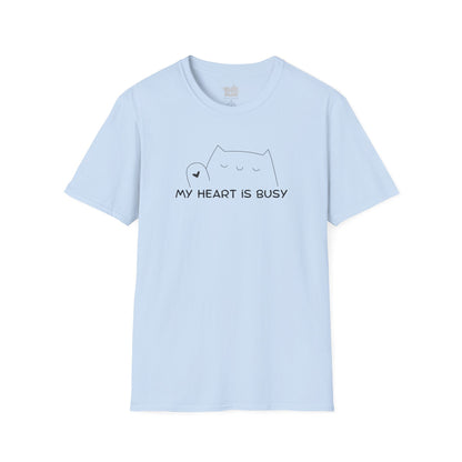 Camiseta Gráfica de gato, Camiseta con Diseño de Gato, camiseta minimalista de gato