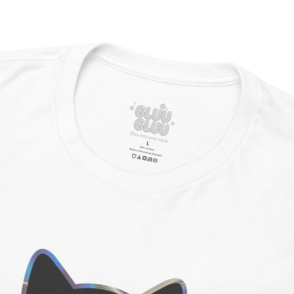 Camiseta de gato con gafas, Regalo para amante de los gatos, Moderna camiseta con gato.