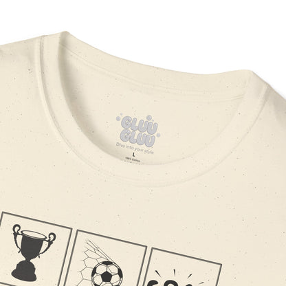 Camiseta Game Day, Camiseta soccer goal unisex, Camiseta espíritu futbolero