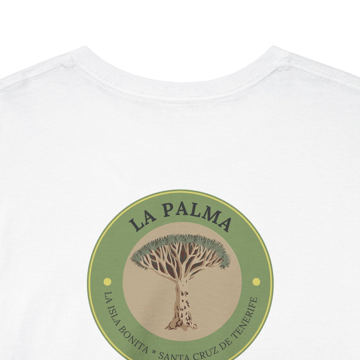 Camiseta Drago milenario La Palma, Camiseta souvenir Islas Canarias, Camiseta La Palma árbol emblemático