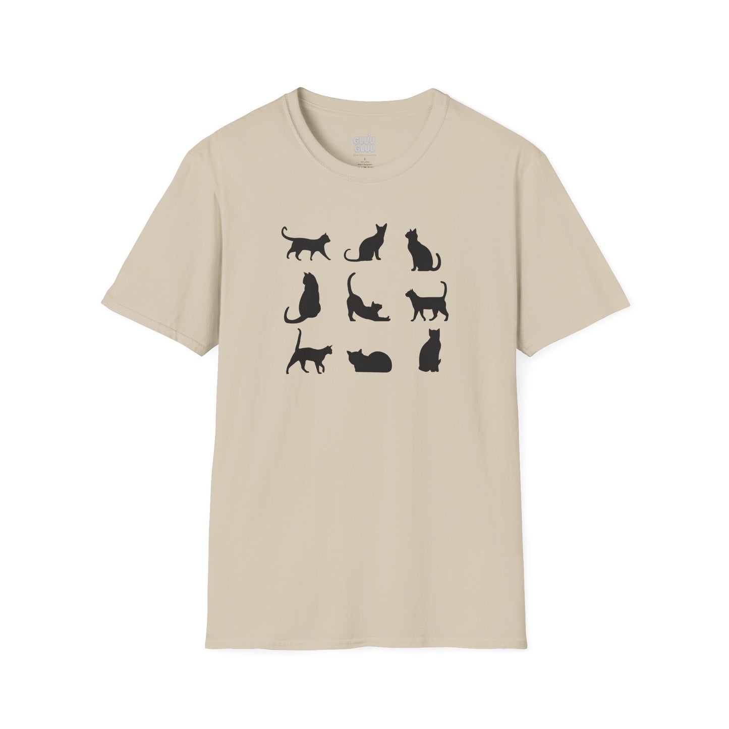 Camiseta Minimalista de Gato, Camiseta de Gato, Camiseta Gráfica de Felino