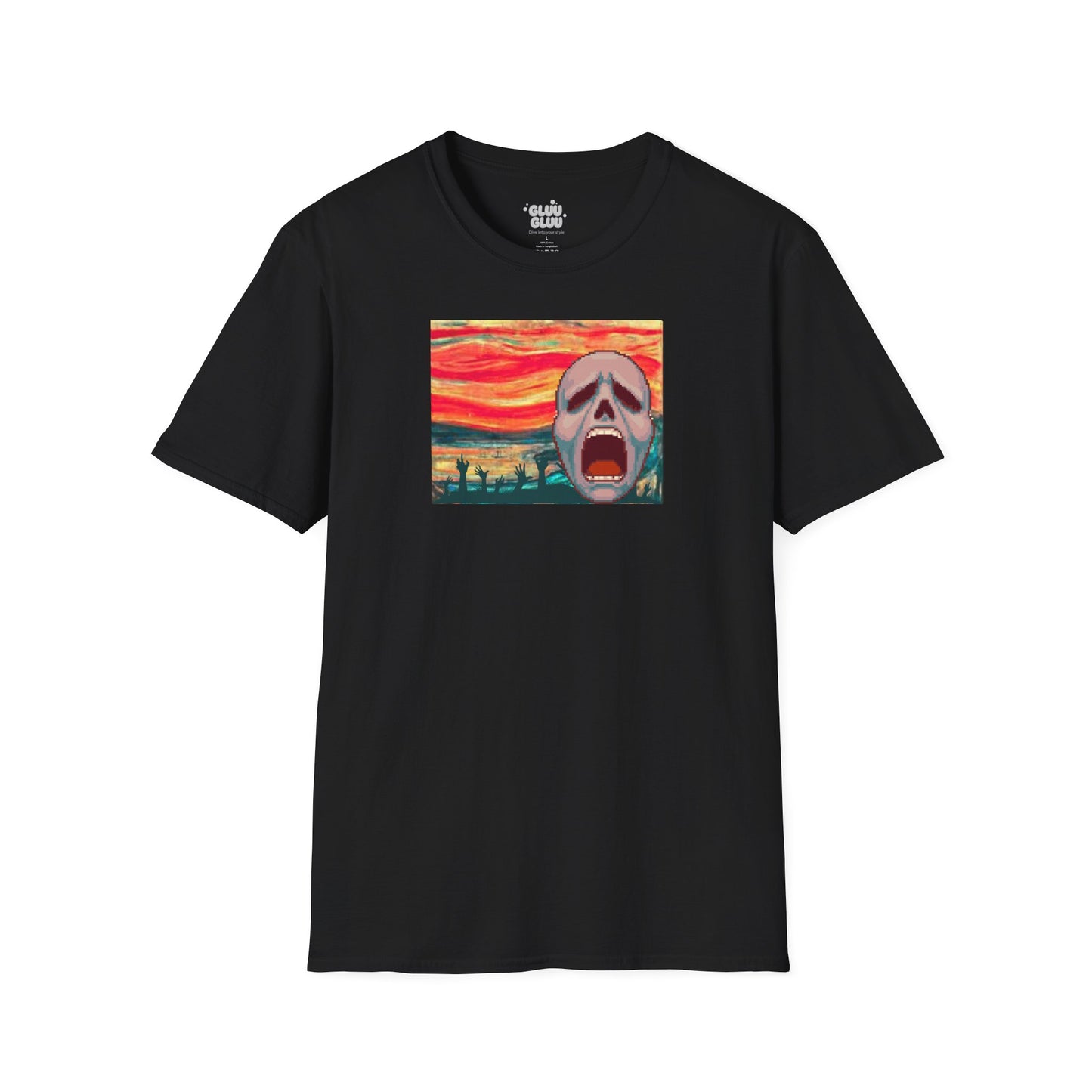 Camiseta El Grito, Arte para vestir, Impresión artística, Camiseta para Halloween