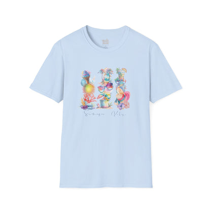 Camiseta Summer Vibes, Camiseta vibras de verano, Camiseta de verano, Camiseta retro de verano