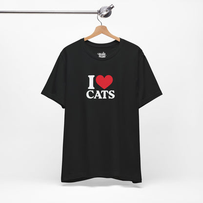 Camiseta I Love Cats, Camiseta Unisex, Camiseta grafica I Love