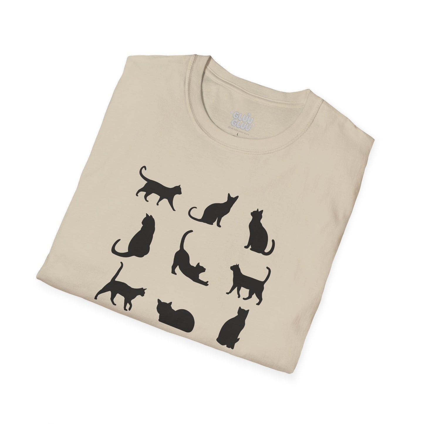 Camiseta Minimalista de Gato, Camiseta de Gato, Camiseta Gráfica de Felino