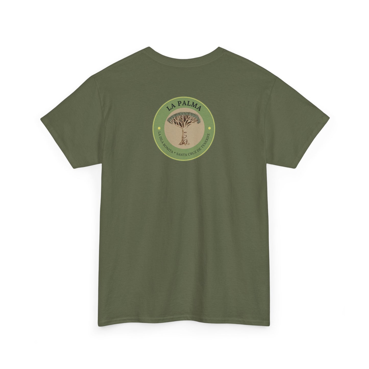 Camiseta Drago milenario La Palma, Camiseta souvenir Islas Canarias, Camiseta La Palma árbol emblemático