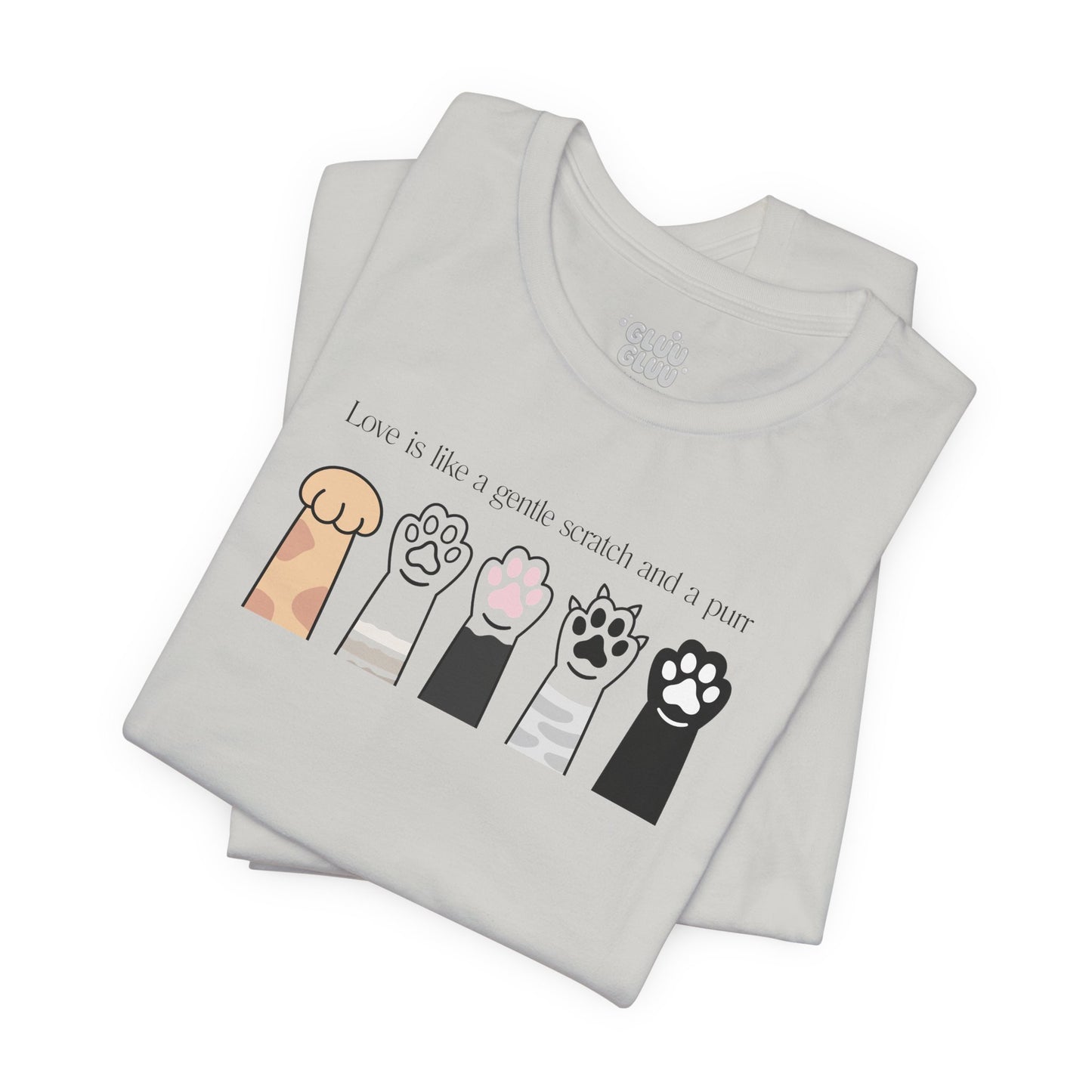 Camiseta patitas de Gatos, Camiseta Amor Gatuno, Camiseta Kawaii de Gato