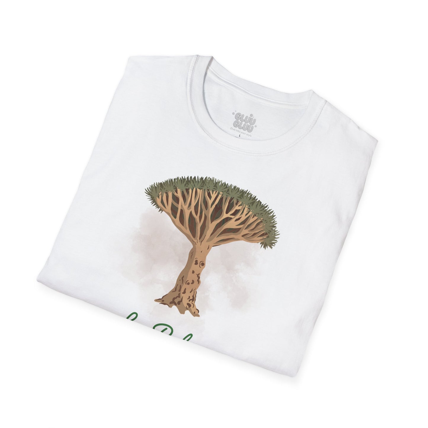Camiseta Drago milenario La Palma, Camiseta Canarias diseño árbol icónico, Homenaje al árbol simbólico de La Palma