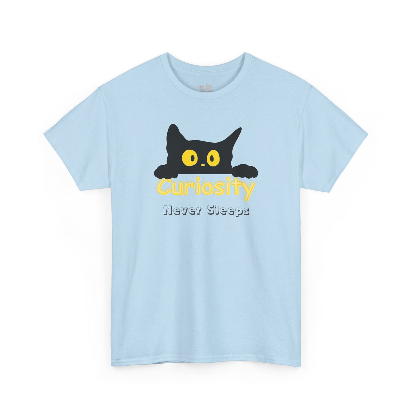 Camiseta de gato negro curioso, Camiseta minimalista de algodón, Regalo para amantes de los gatos