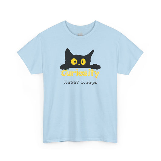 Camiseta de gato negro curioso, Camiseta minimalista de algodón, Regalo para amantes de los gatos