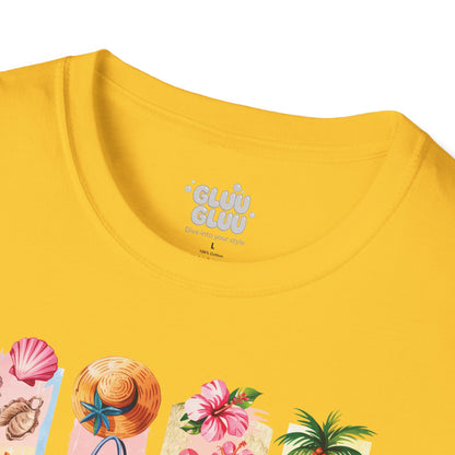 Camiseta Tropical de Verano, Camiseta de Playa, Camiseta con Vibras verano
