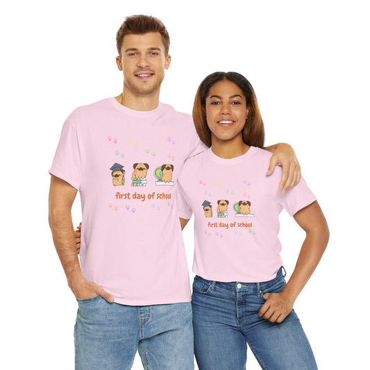 Camiseta con mascota, Regreso a clases, Amante de los perros, camiseta regreso a clases pug