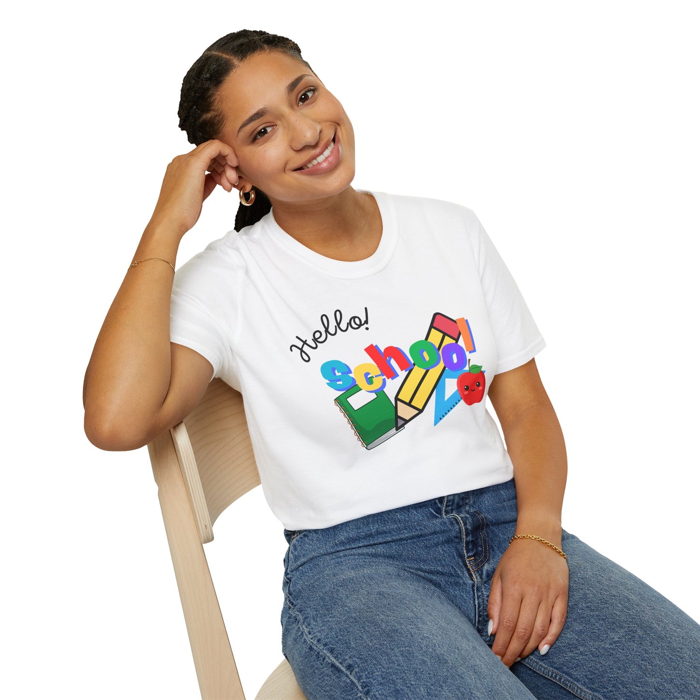 Camiseta regreso a clases, camiseta Hello School, camiseta Primer Dia de clase