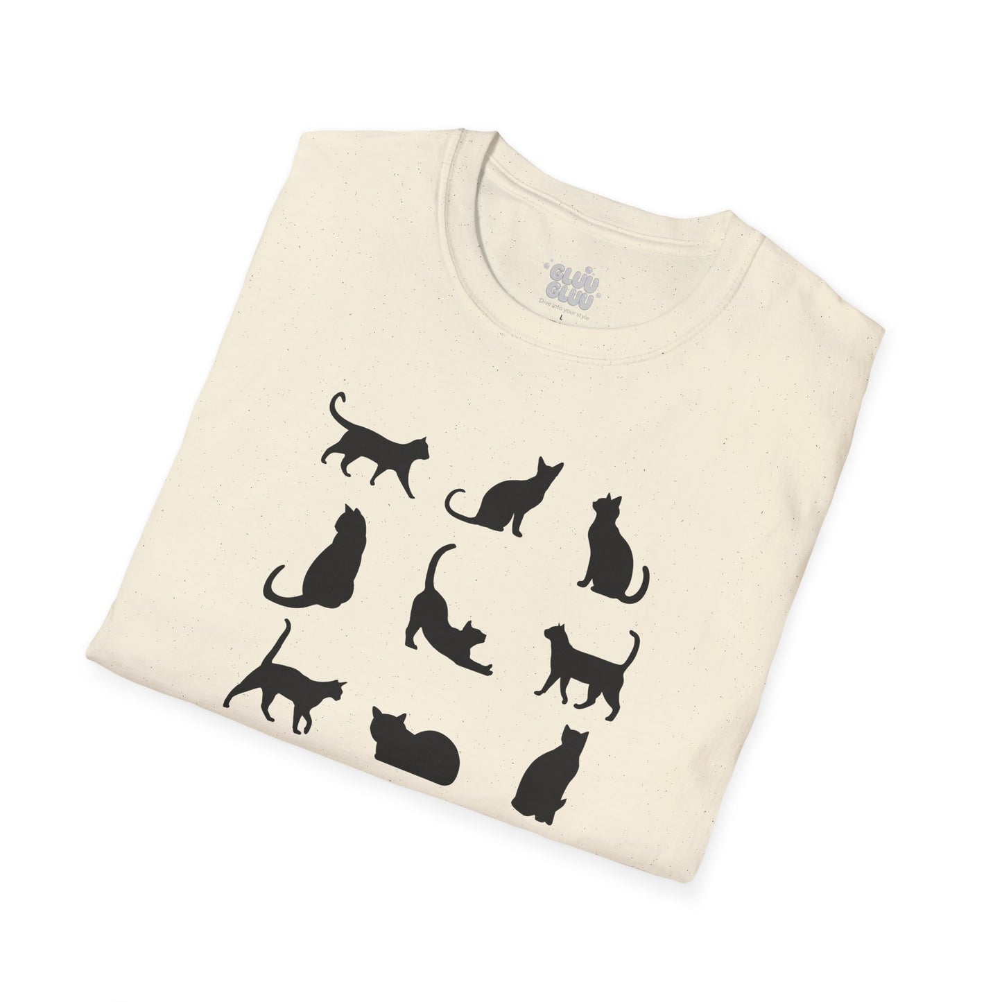 Camiseta Minimalista de Gato, Camiseta de Gato, Camiseta Gráfica de Felino