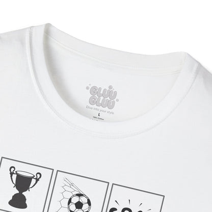Camiseta Game Day, Camiseta soccer goal unisex, Camiseta espíritu futbolero