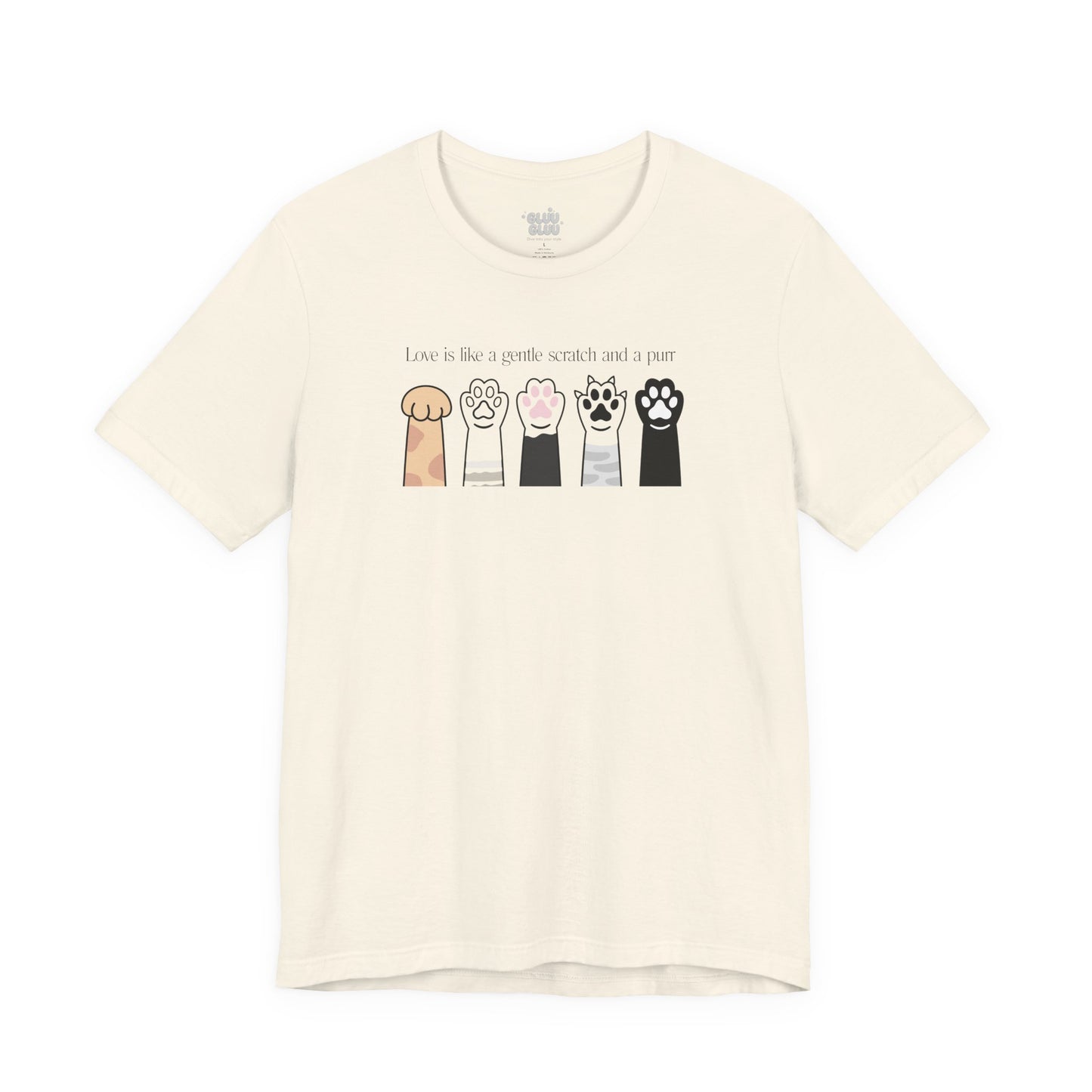 Camiseta patitas de Gatos, Camiseta Amor Gatuno, Camiseta Kawaii de Gato