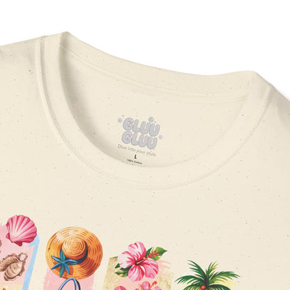 Camiseta Tropical de Verano, Camiseta de Playa, Camiseta con Vibras verano