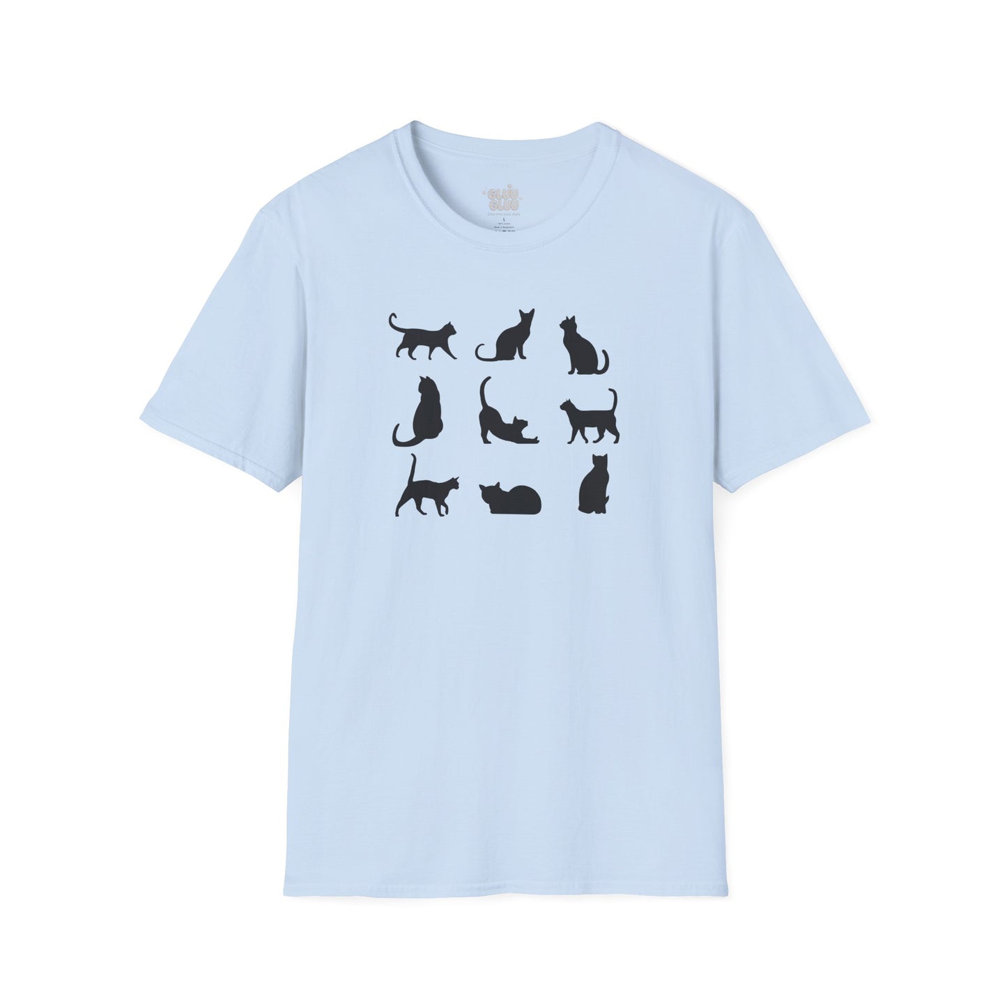 Camiseta Minimalista de Gato, Camiseta de Gato, Camiseta Gráfica de Felino