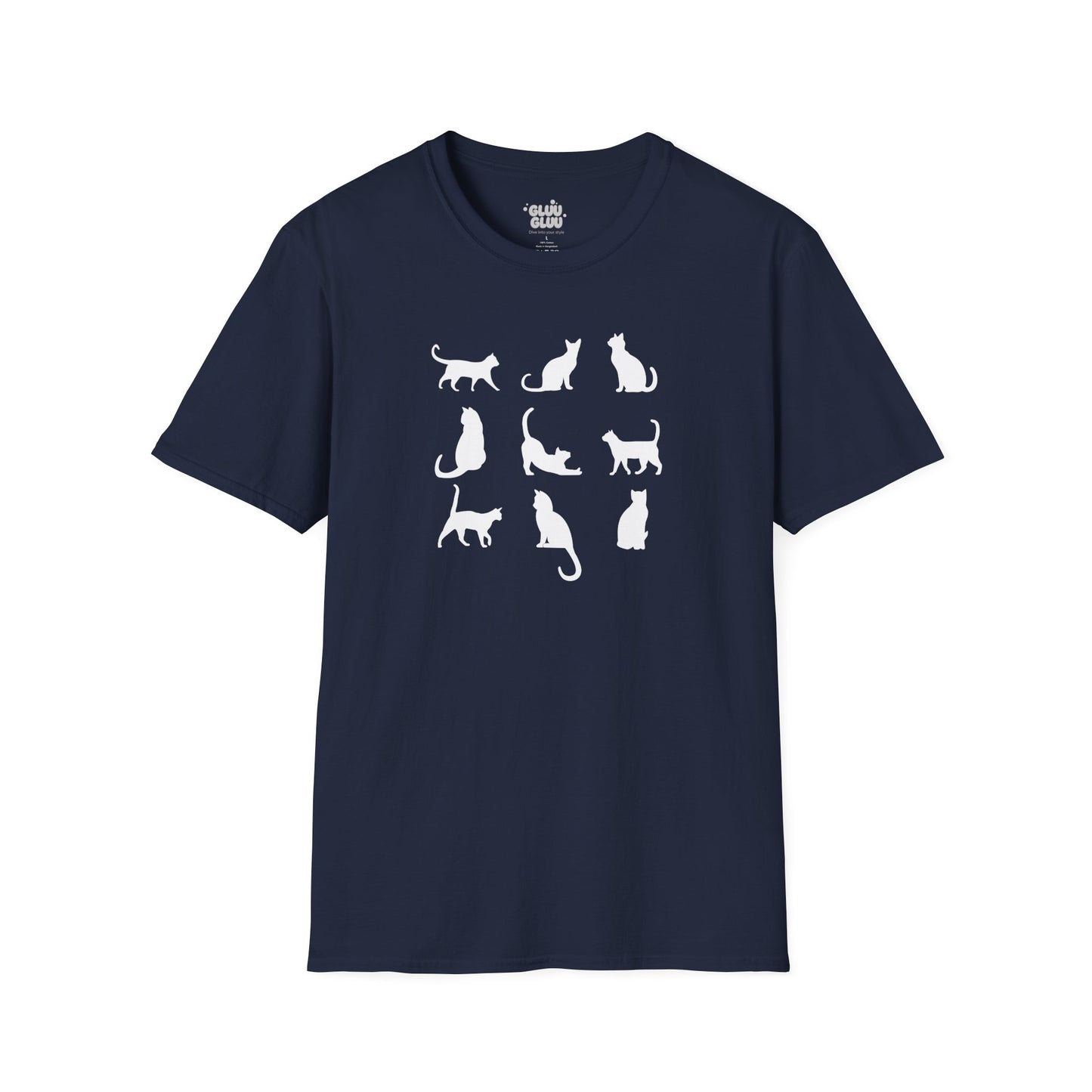 Camiseta Minimalista de Gato, Camiseta de Gato, Camiseta Gráfica de Felino