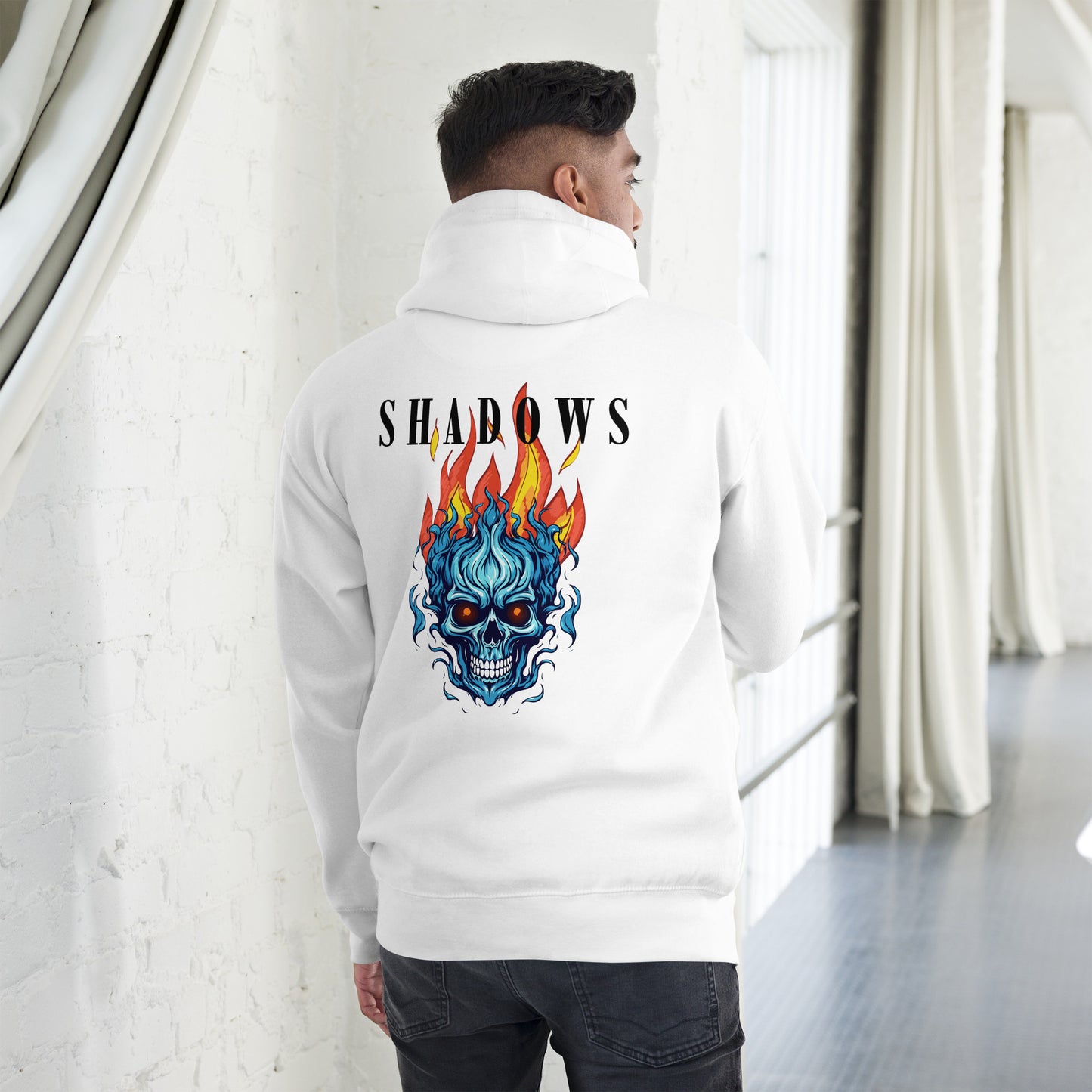 Sudadera SHADOWS, Shadow Hoodie Graphic Design, Shadow Streetwear Pullover Sweatshirt, diseño de GLUU GLUU